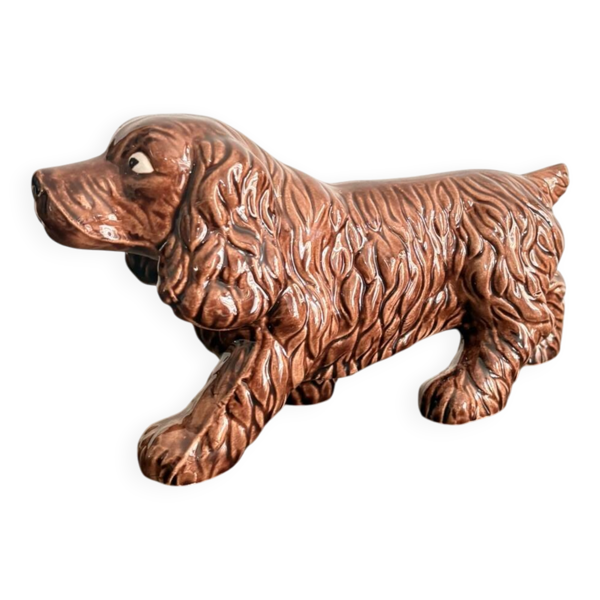 Ceramic Sculpture Cocker Spaniel 1950 1970