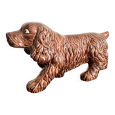 Sculpture Chien Céramique Epagneul Cocker 1950 1970