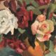 Antique oil painting, still life