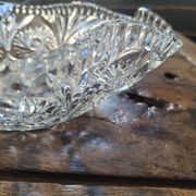 Pressed-mould glass cup – Stars & palmettes – 1960s-70s