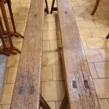 Pair of oak benches