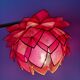 Vintage pink mother-of-pearl angled wall lamp