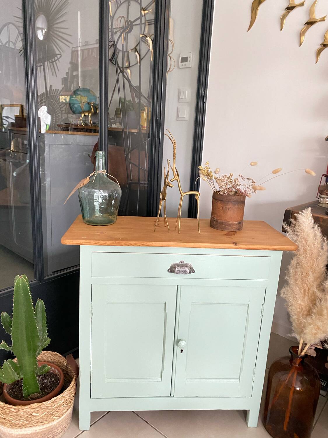 Almond green Parisian sideboard