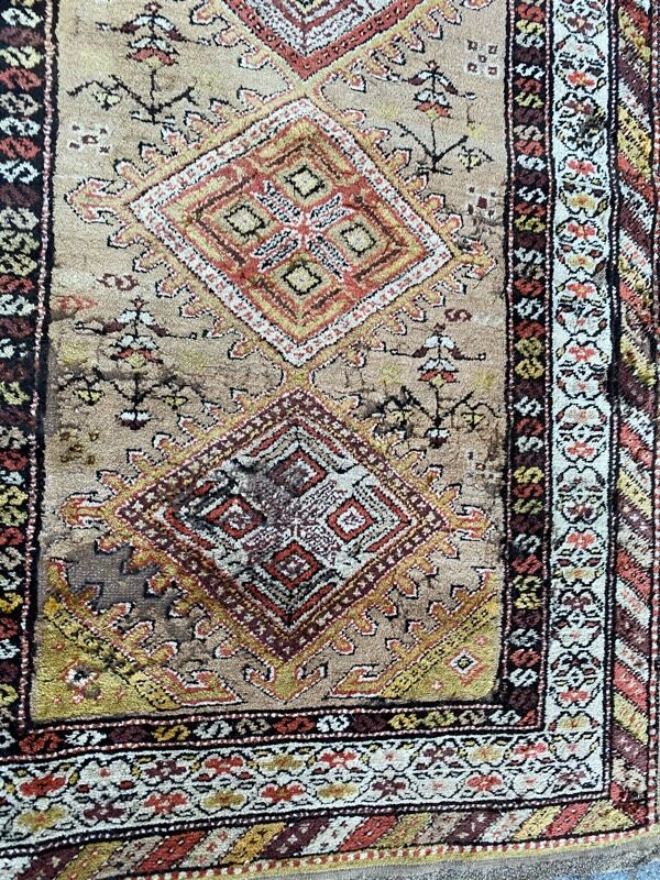 Ancient Persian Kurdish carpet for corridor 108x352 cm