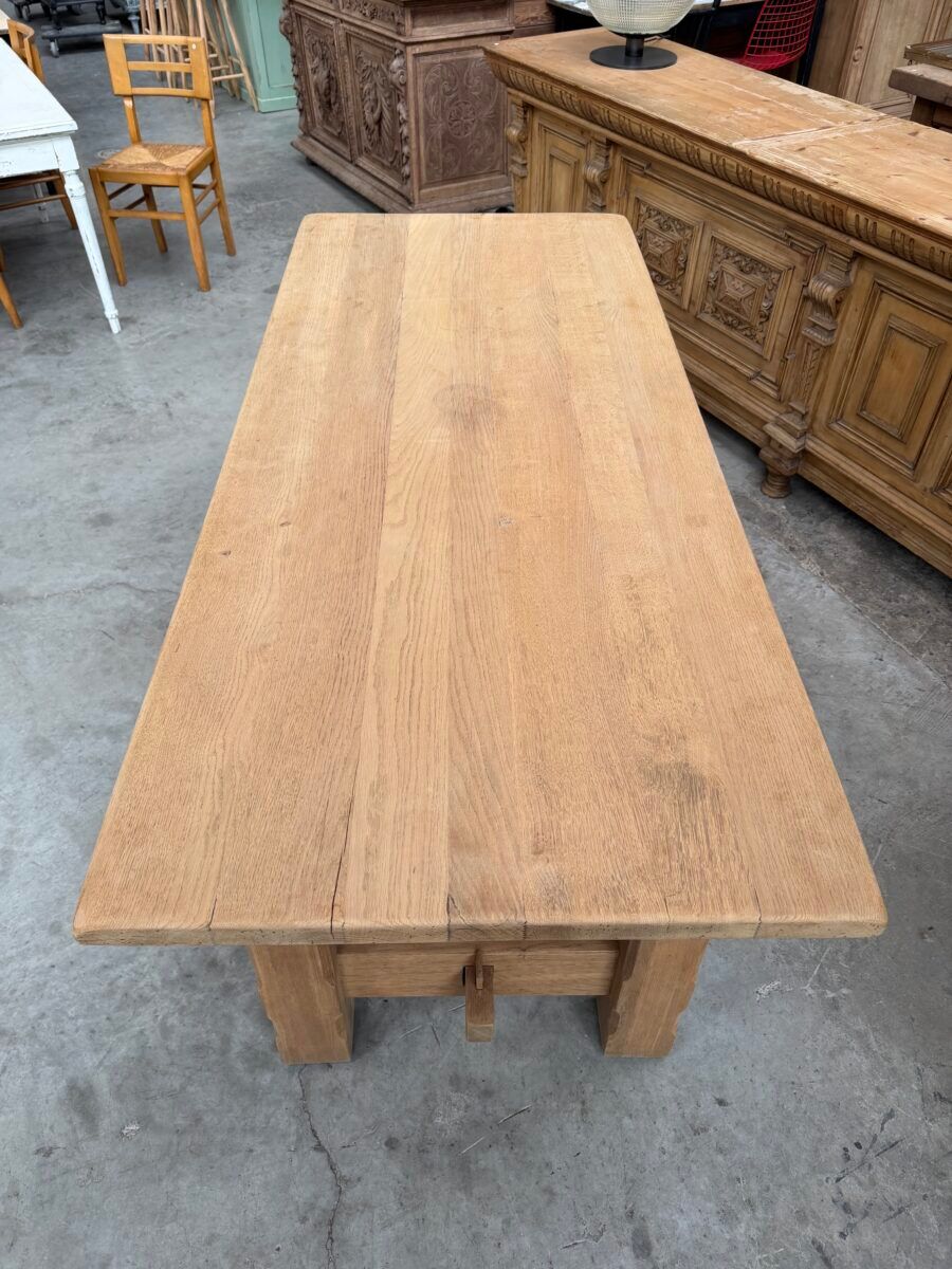 Solid oak farmhouse table