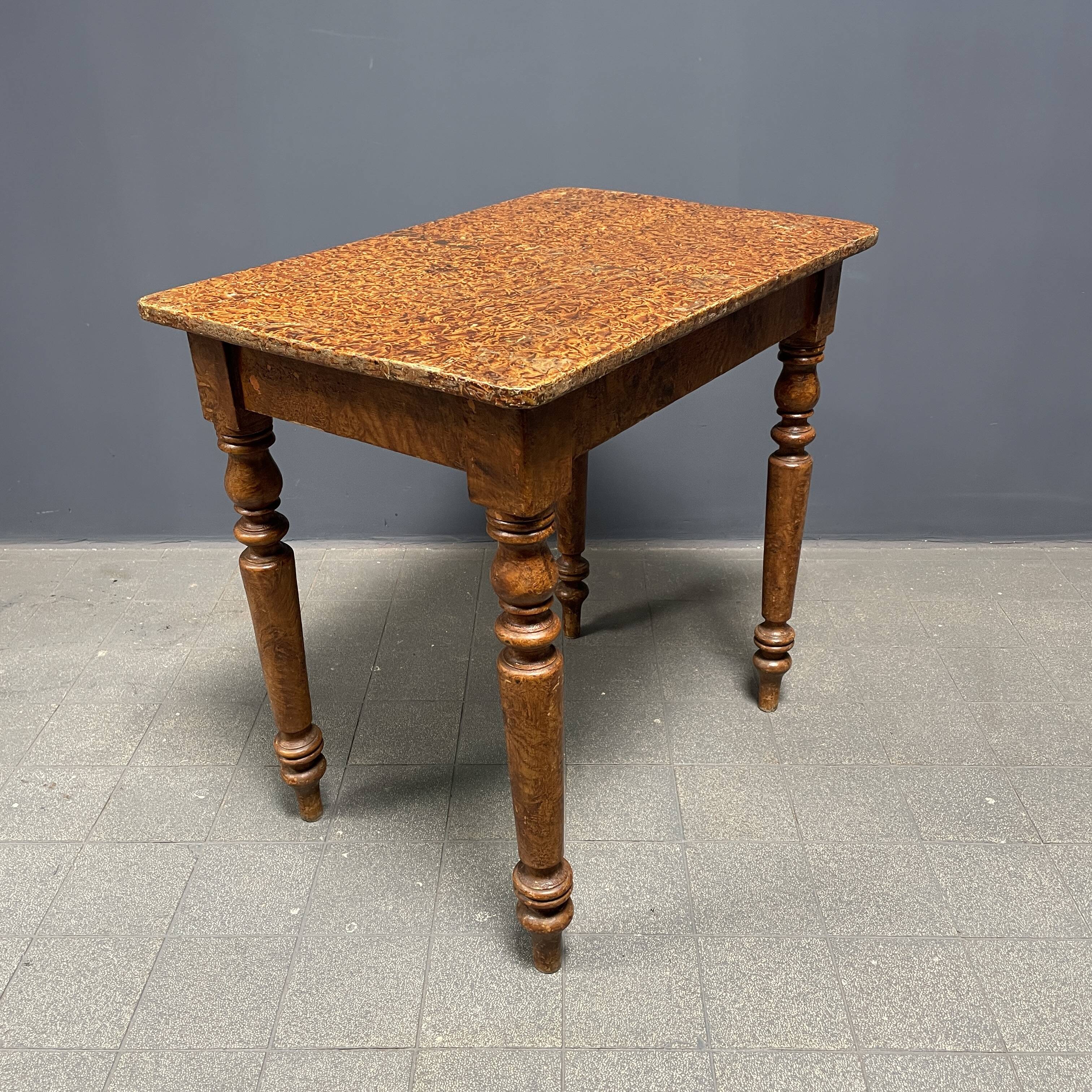 Painted old brocante small table
