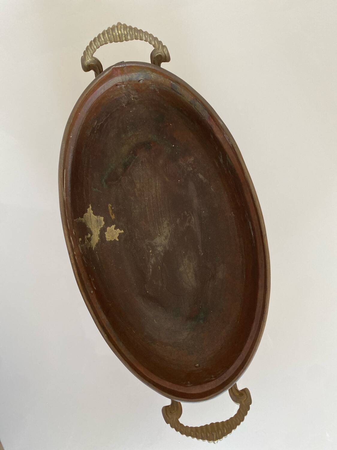 Antique copper planter