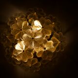 Ernst Palme brass floral wall lamps