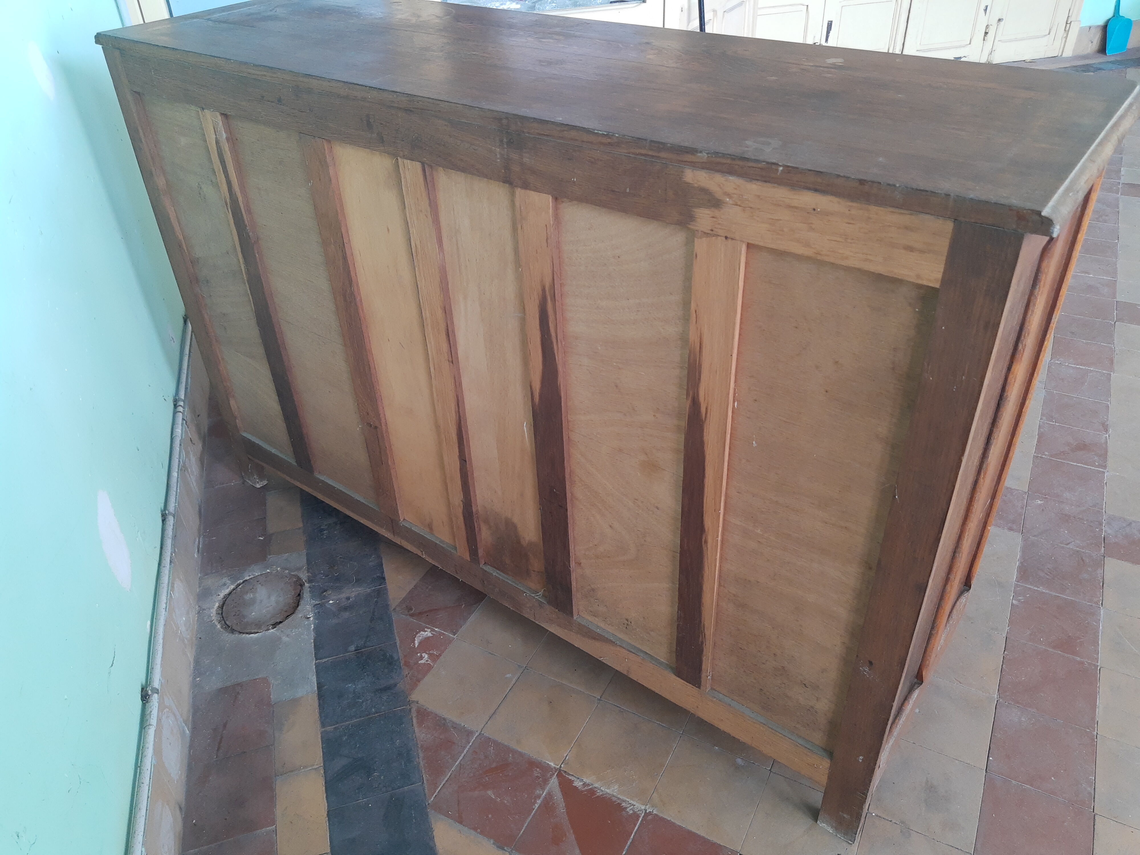 Vintage oak bottom mado sideboard