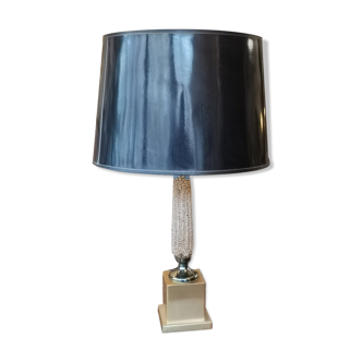 Desk lamp golden lampshade black