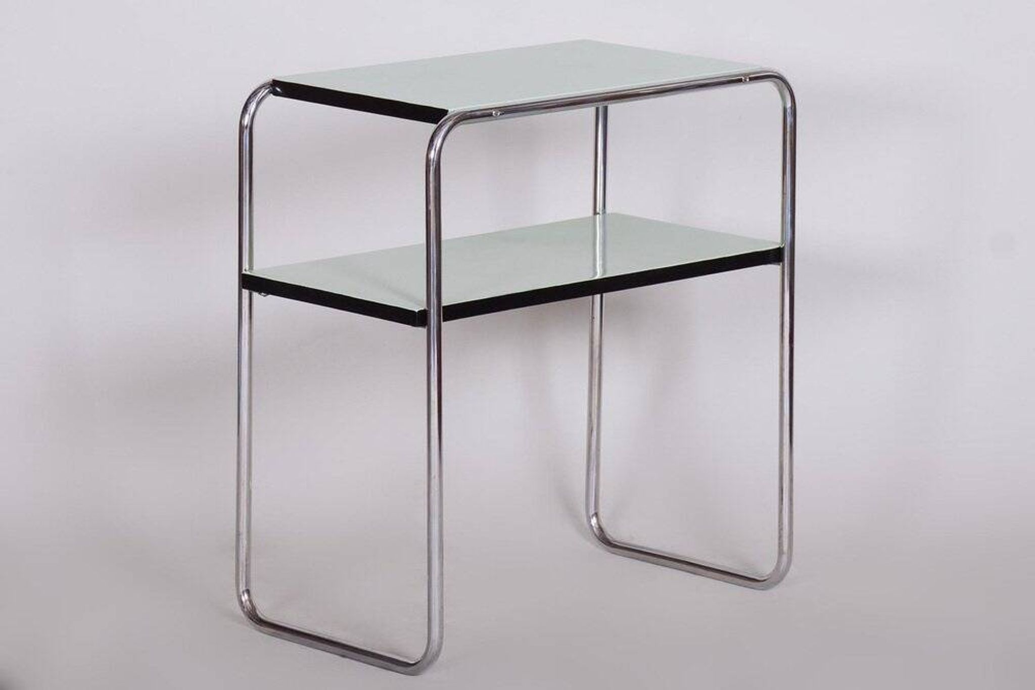 Art Deco Side Table in Chrome Steel by Marcel Breuer for Thonet, 1930s