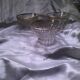 3 old champagne glasses