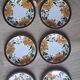 Set of 6 Paradisio dessert plates Boch 1966