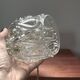 Vintage chiseled glass lamp