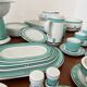 Vintage 72-piece tableware set Arzberg model Cult Focus postmodern bauhaus style