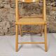 Chaise pliante cannage année 1980