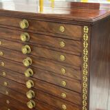 Antique mahogany architect's furniture from the end of the 19th century