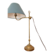 Patinated brass desk lamp, 19th century