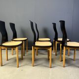 Vintage Pelope dining chairs by Francesco Binfarè for Cassina, 1990s