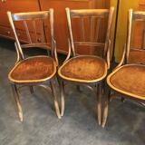6 bistro chairs, Baumann, circa 1950