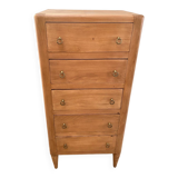 Vintage chest of drawers in light wood – natural elegance