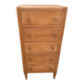Vintage chest of drawers in light wood – natural elegance