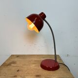 Red Industrial Gooseneck Table Lamp, 1960s