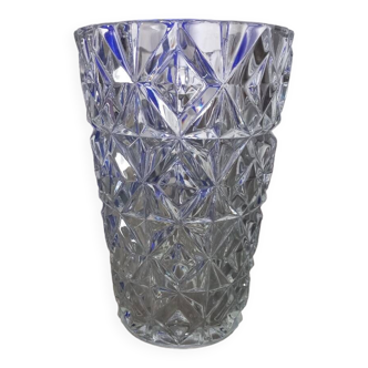 Vase en verre transparent