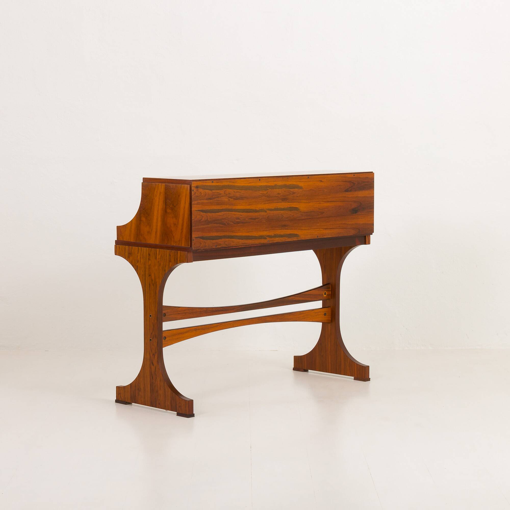 Bureau ou console en palissandre italien du milieu du siècle