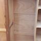 Vintage oak wardrobe with metal legs from the 1950s.