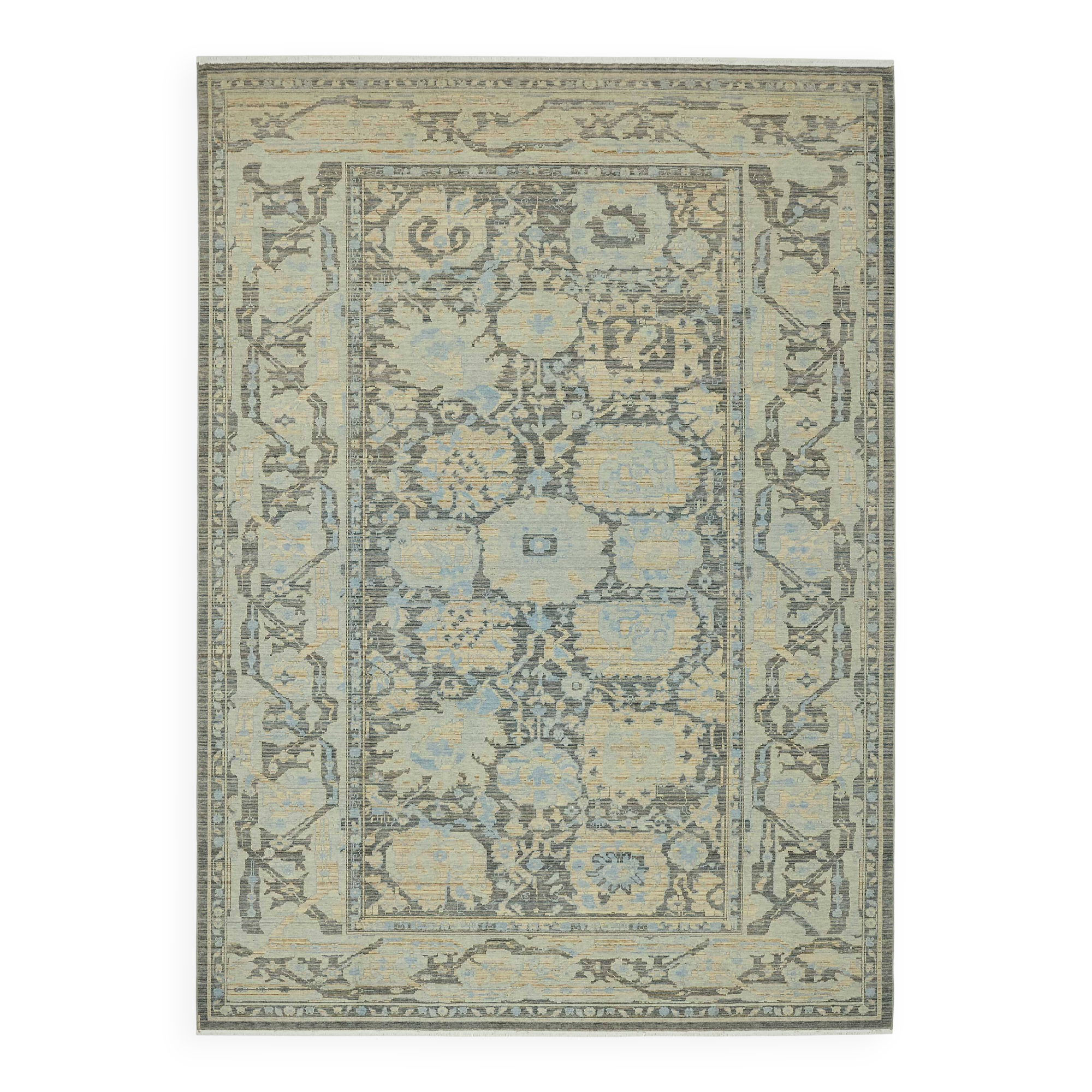 Tapis Oushak turc fait main 245 cm x 340 cm