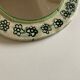 Incised ceramic mirror with flowers 1960