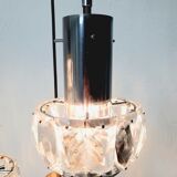 Cascade chandelier - vintage - steel and glass