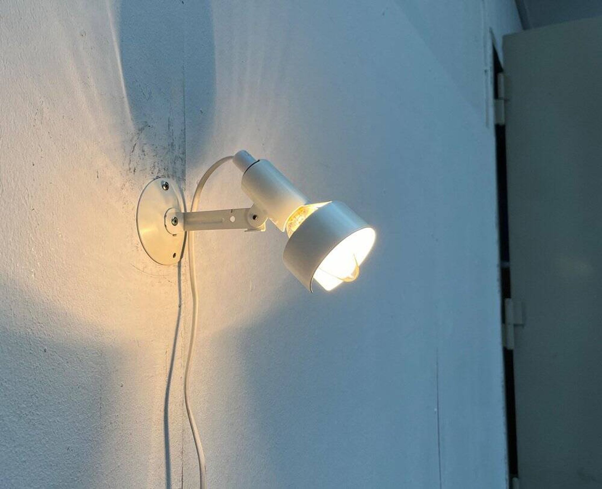 Minimalist table lamp from the postmodern space age by Ikea, 1980s.