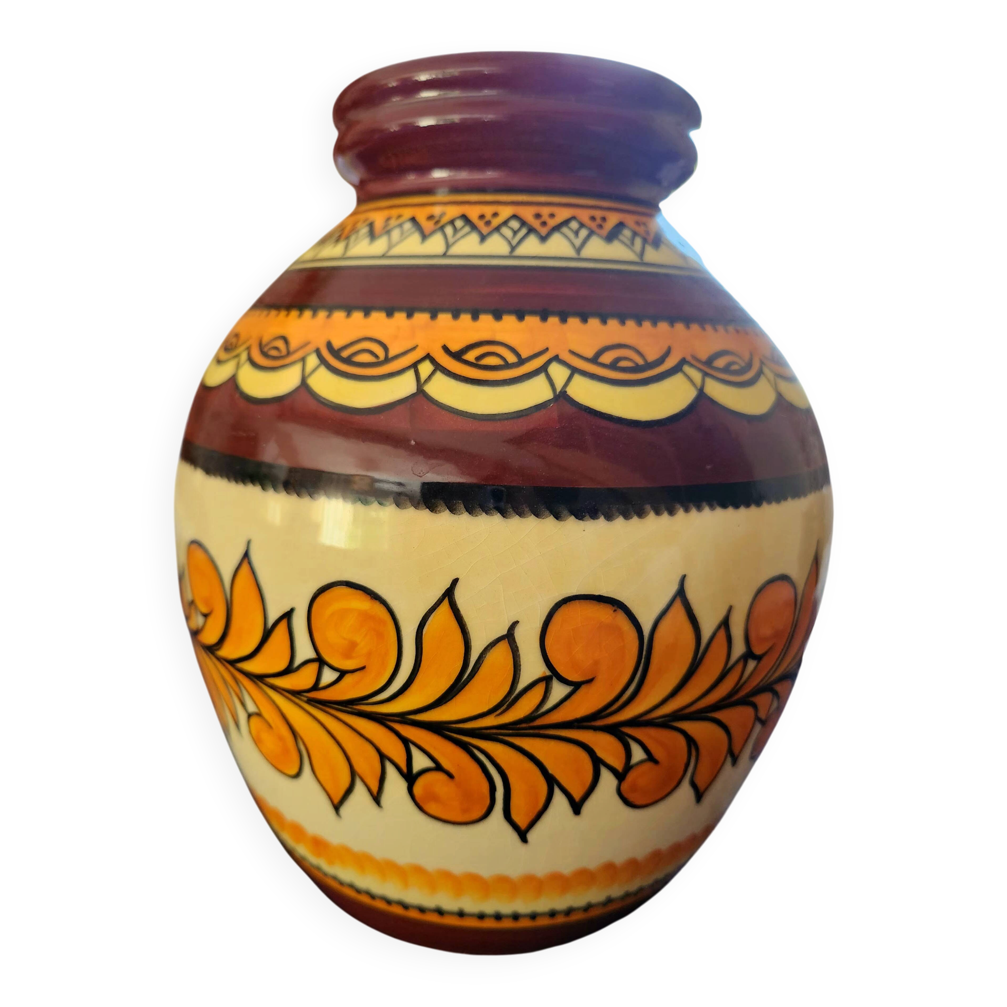 Art Deco vase Henriot Quimper