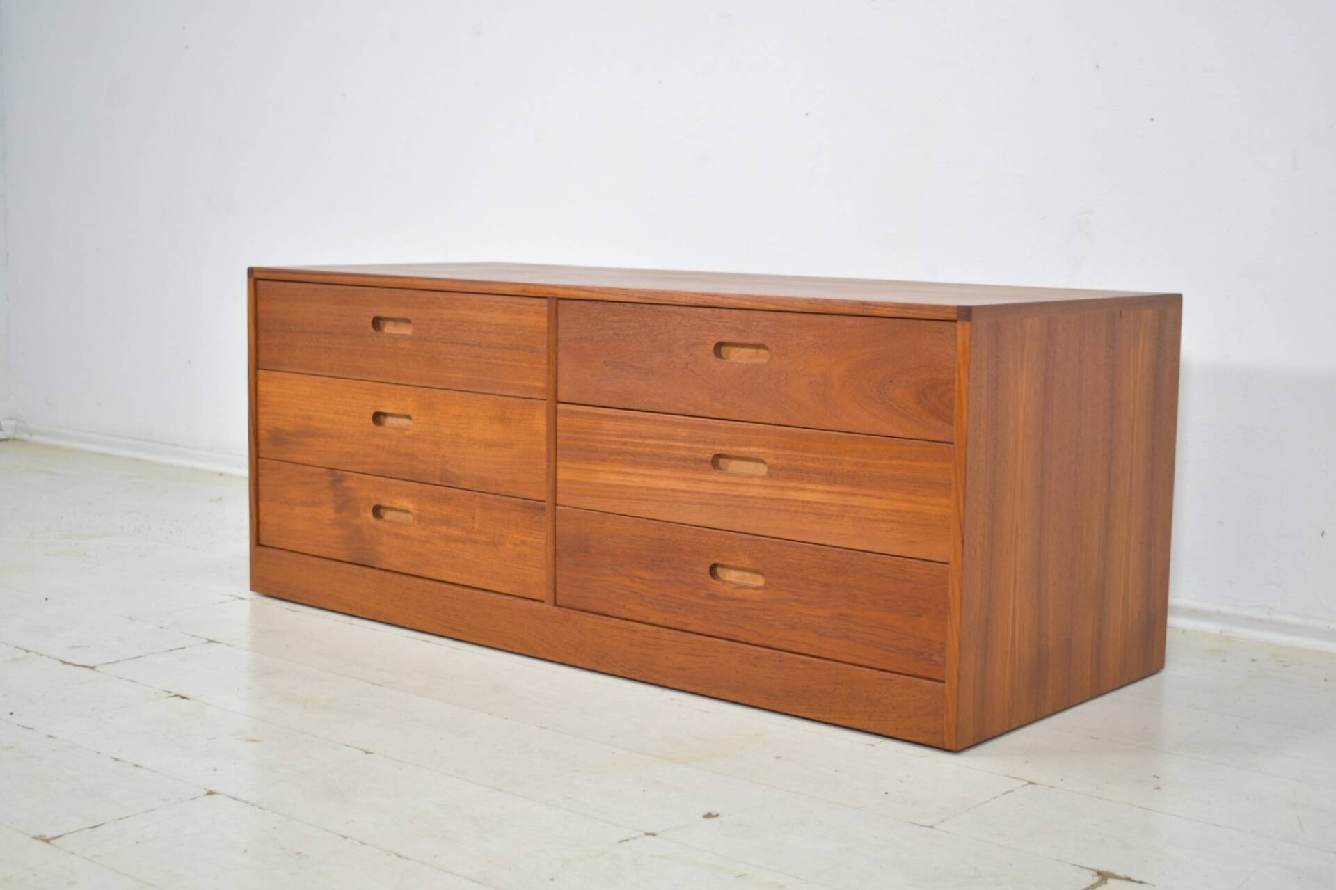 Chest of drawers by Erik Brouer 1960s Danish lowboard vintage teak