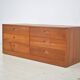 Chest of drawers by Erik Brouer 1960s Danish lowboard vintage teak
