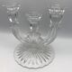 PAIR OF VINTAGE CANDLESTICKS IN CRYSTAL CANDLESTICK 3 BRANCHES ART DECO