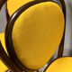 Thonet 215 en bois courbé jaune, récemment retapissé