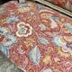 Banquette à la reine from the Louis XVI period, Indian fabric.