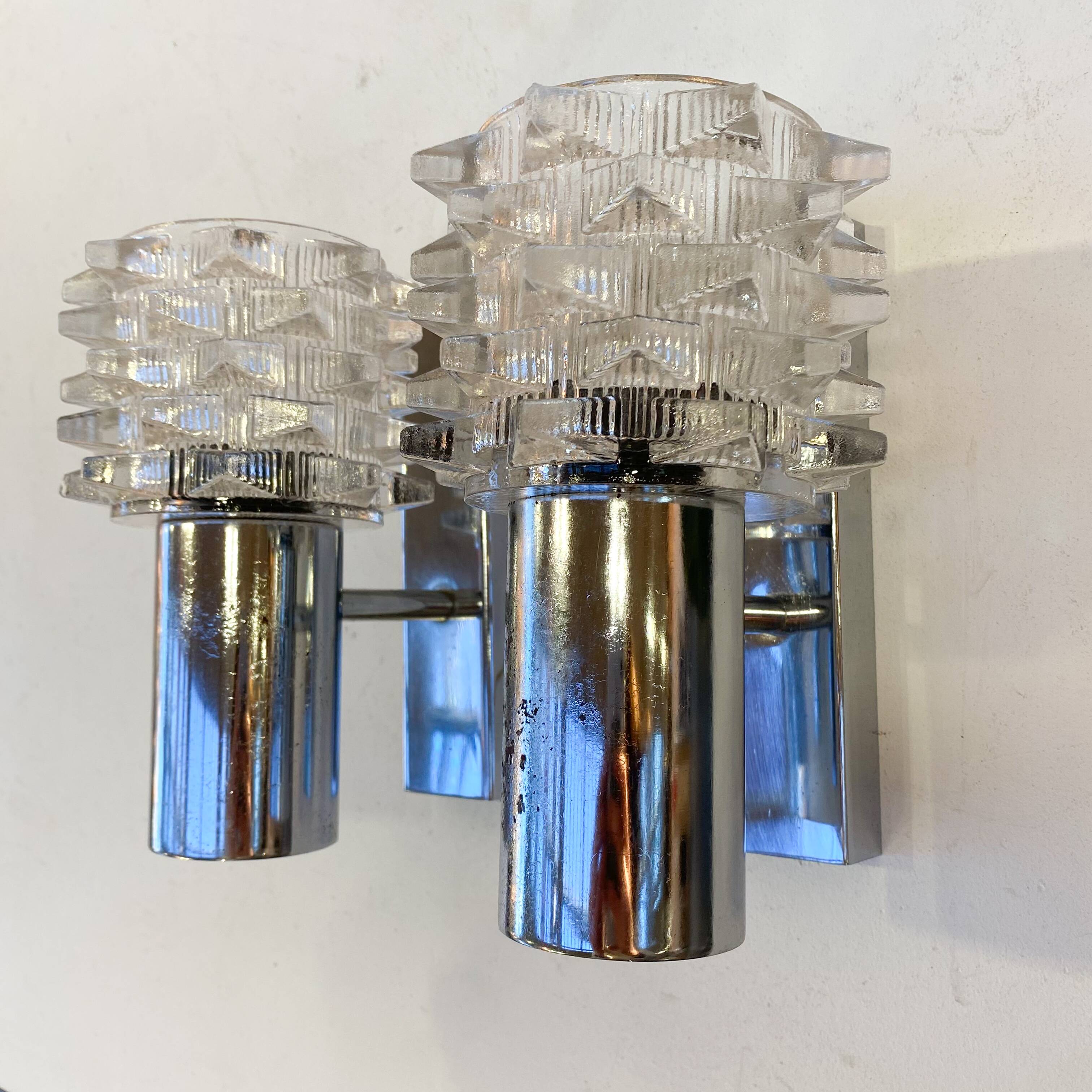 Pair of Raak wall lights from the 70s