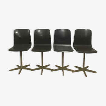 Series of 4 pagholz chairs