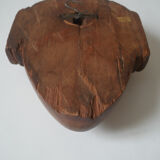 Head carved in wood African art