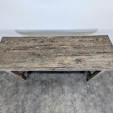 Solid oak farmhouse table