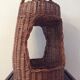 Vintage bar from the 70s in rattan and wicker