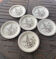 6 vintage Pinewood dinner plates