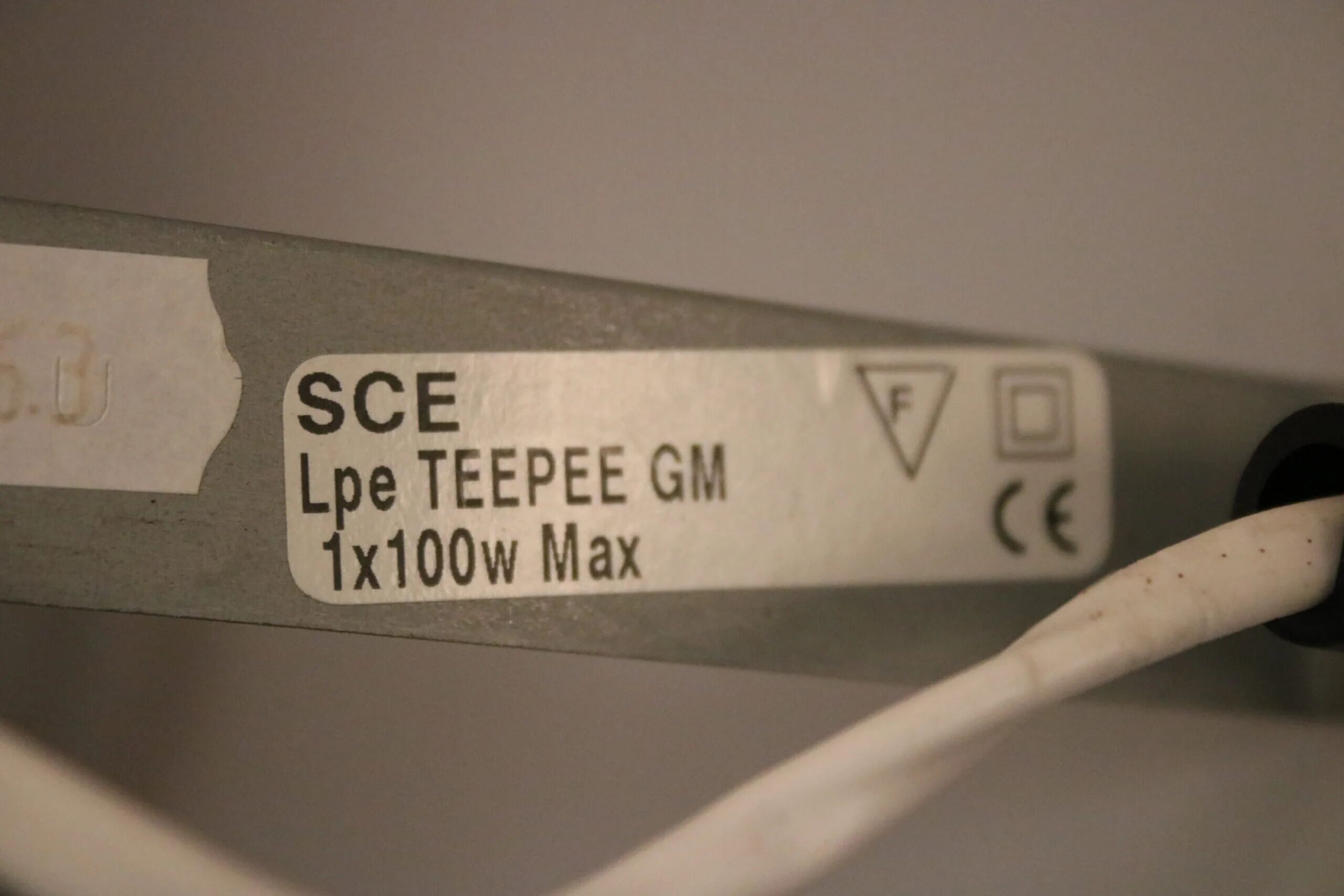 1990s glass "TeePee" lamp by SCE, France