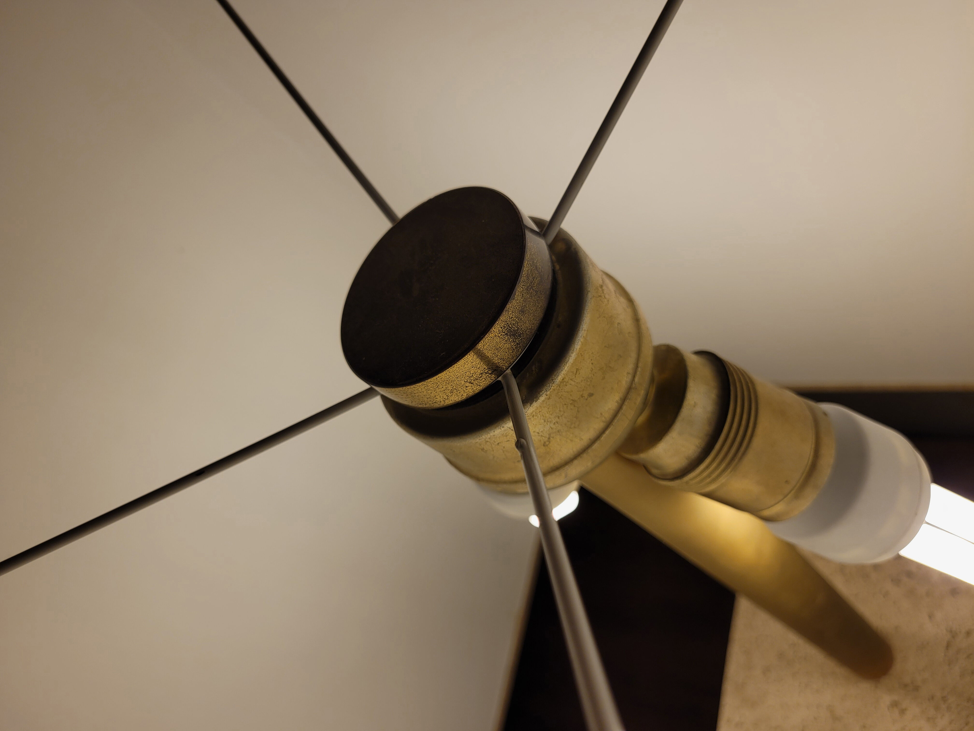 Travertine lamp by Peter Draenert, Germany 1970s