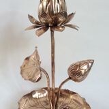 Hollywood Regency-style "lotus flower" lamp foot