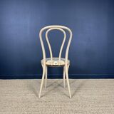 Set of 24 bistro chairs Thonet light curved wood & Skai GO IN Germany